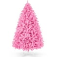 thumbnail image 1 of VIBESPARK 6ft Pink Christmas Tree Artificial Full Fir Tree Seasonal Holiday Decoration w/ 700 Branch Tips, Foldable Stand, 1 of 10