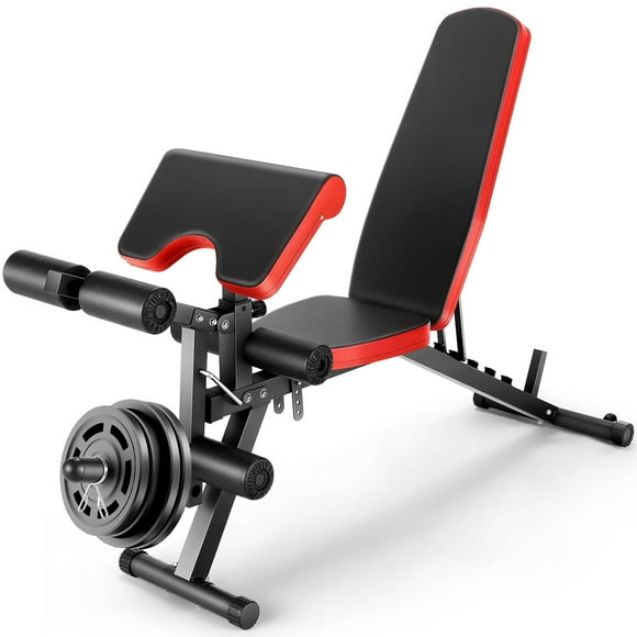 VIBESPARK 800LBS Adjustable Weight Bench Press Set, Workout Bench with Leg Extension and Preacher Curl Pad, Olympic Weight Bench for Home Gym Weight Lifting Exercise Equipment