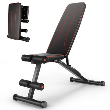 VIBESPARK Foldable Weight Bench for Full Body Workout Bench Press, 660LBS Adjustable Weight Bench with 8 Positions Incline Decline Bench for Home Gym Fitness Strength Training
