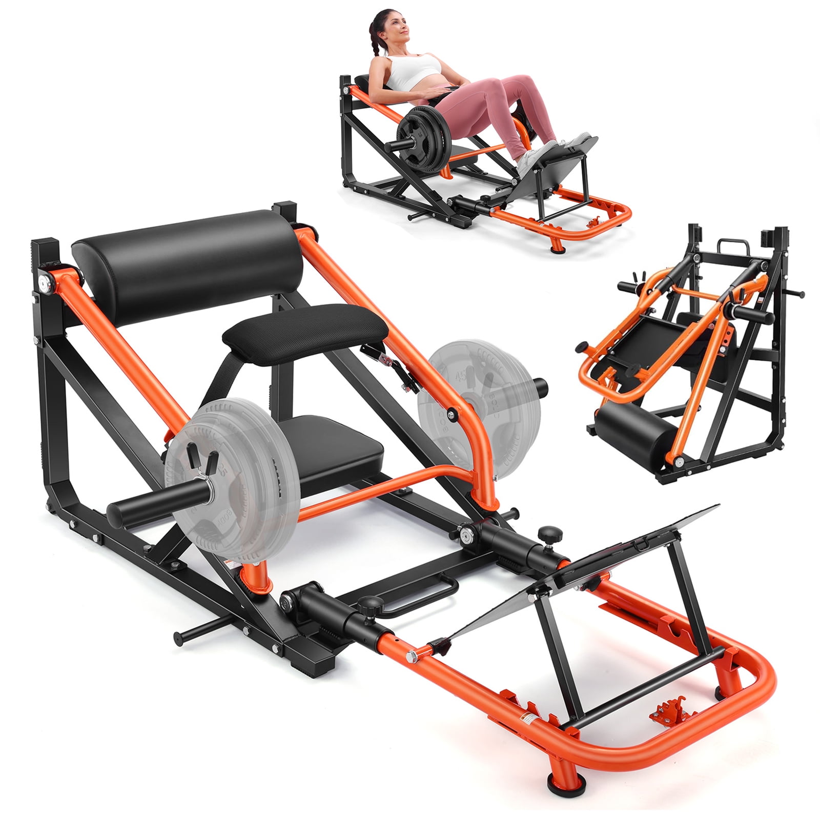 VIBESPARK Hip Thrust Machine, 800LBS Glute Bridge with Adjustable - Main Image