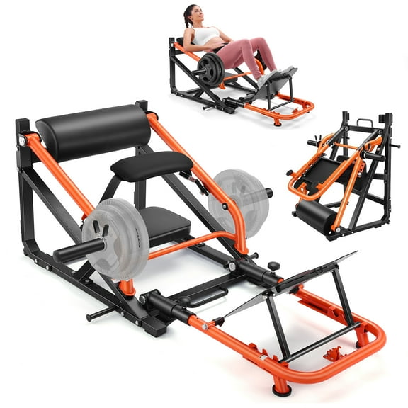 VIBESPARK Hip Thrust Machine, 800LBS Glute Bridge with Adjustable Belt & Footboard, Heavy Duty Butt Muscle Building and Shaping Exercise Equipment for Home Gym