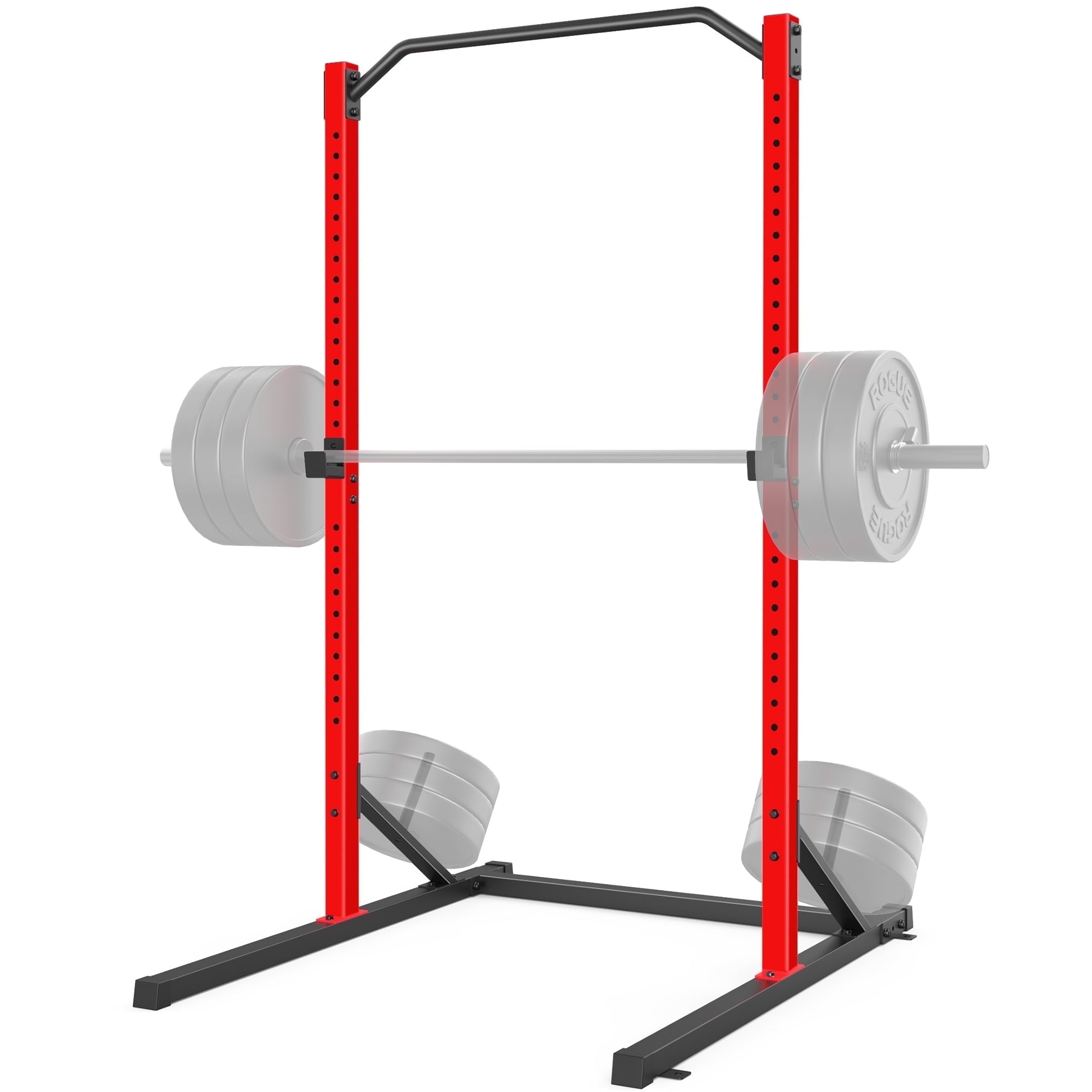 VIBESPARK Power Rack, Multi-Function 800LBS Adjustable Barbell Power Cage with Pull-up Bar and J-Hooks, Bench Press Squat Rack for Home Gym Fitness Equipment, Power Squat Rack