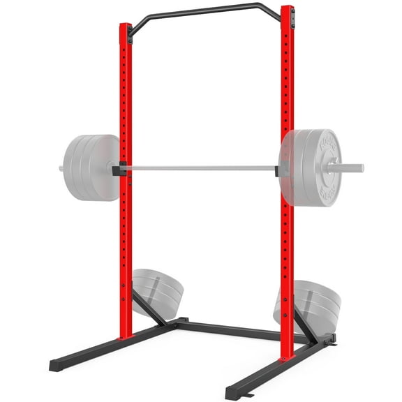 VIBESPARK Power Rack, Multi-Function 800LBS Adjustable Barbell Power Cage with Pull-up Bar and J-Hooks, Bench Press Squat Rack for Home Gym Fitness Equipment, Power Squat Rack