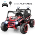 thumbnail image 1 of VIBESPARK XXL 24V Ride on Toys for Big Kids Ages 3-8, Key Start Metal Frame UTV with Power Display, 7AH Ride on Cars w/ 150W Motors, Bluetooth, Volume Knob, Safety Belt, Max 5mph, Red, 1 of 8