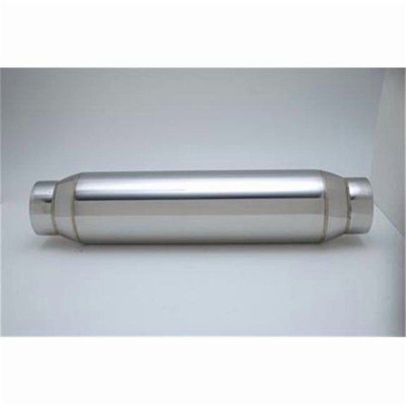 VIBRANT 1790 3.5 In. Stainless Steel Exhaust Resonator - Silver