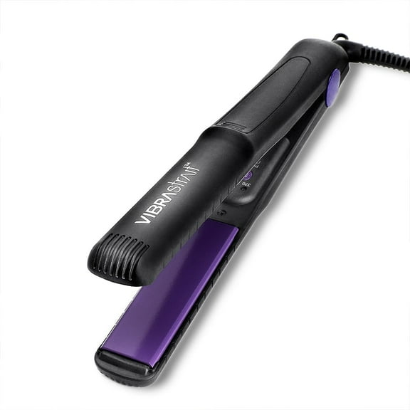 VIBRASTRAIT Essential Vibrating Ceramic Flat Iron, 1-Inch | Fast, Frizz-Free Ceramic Hair Straightener | Easy, Gentle Glide for Waves, Curls, Smooth Hair | Professional Hair Styling Tools