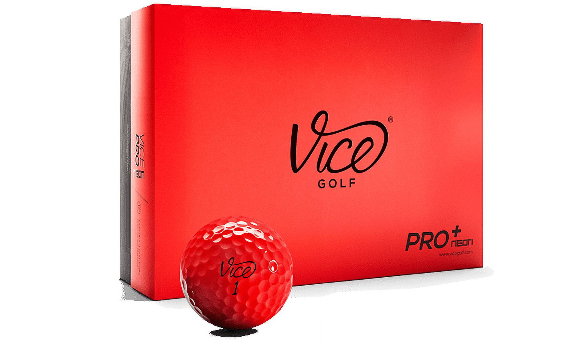 VICE PRO PLUS RED GOLF BALLS 1 DOZEN