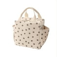 thumbnail image 1 of VICHVVY 12L Lunch Bag for Women Cute Corduroy Lunch Tote Bags Reusable Insulated Lunch Box Large Capacity Reusable Insulated Cooler for Work School Picnic(Corduroy floral), 1 of 8