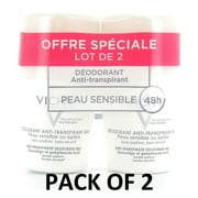VICHY 48hr Anti-Perspirant Sensitive Skin ROLL-ON DEODORANT 2 x 50ml