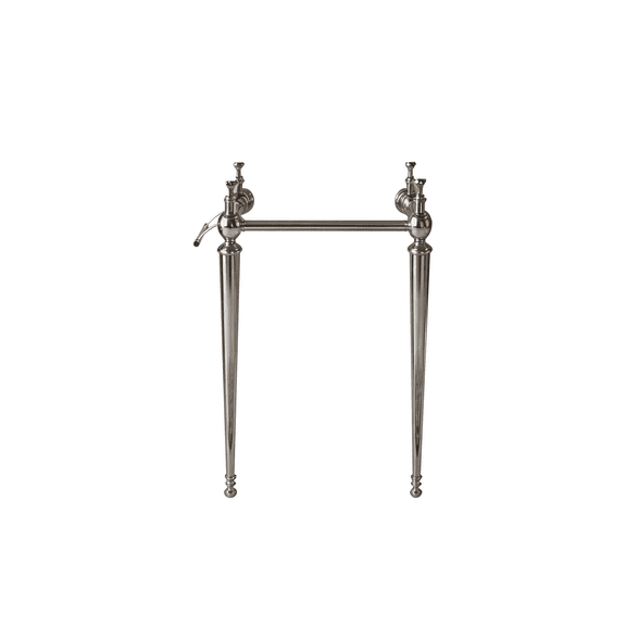 VICI 23" Freestanding Bathroom Vanity Leg Only, NO basin, Silver Color
