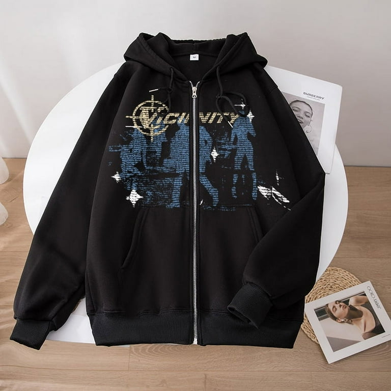 VICINITY Neighbor Series print hoodie unisex casual loose VICINITY Neighbor Series print hoodie unisex casual loose