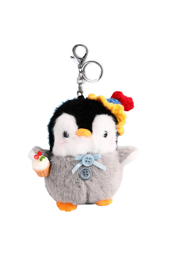 Cartoon Penguin Keychain Cute Soft Penguin Keyring Backpack Pendant