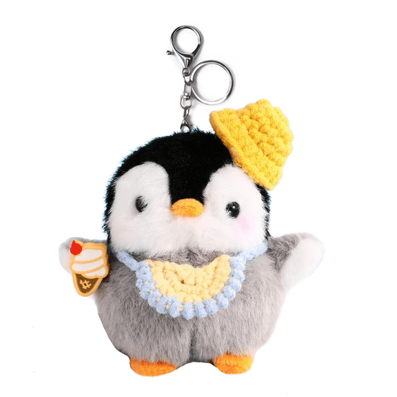 VICKYPOP Cartoon Penguin Keychain Cute Soft Penguin Keyring Backpack Pendant
