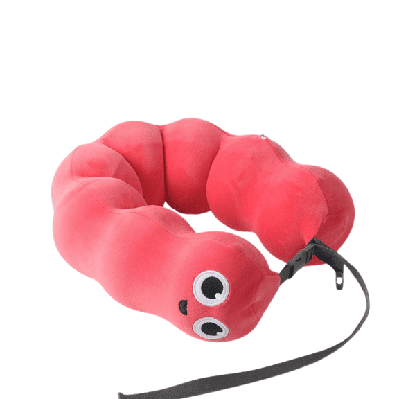 VICKYPOP Greedy SnakeNeck Pillow Cute Funny Memory Cotton Soft U-Shaped Storage Travel Pillow
