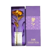 VICOODA Handcrafted Gold Leaf Rose Teacher's Day Valentine's Day Birthday's Creative Gift