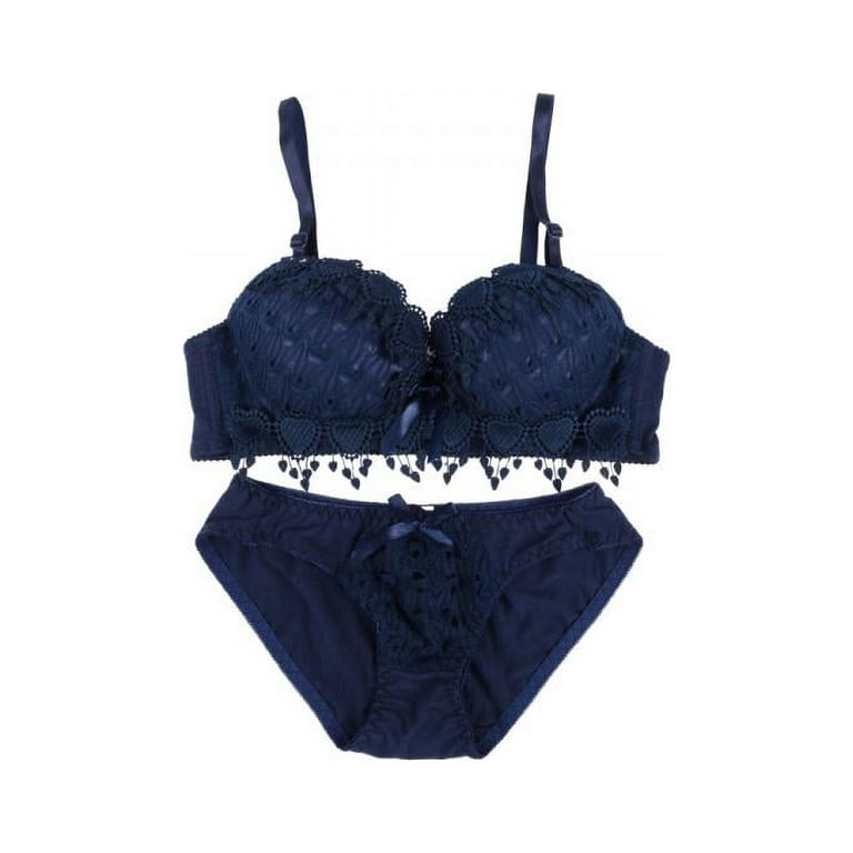 VICOODA Women's Push Up Lace Bras Set Lingerie Bra and Panties Underwear  Set Underwire Brassiere Outfit