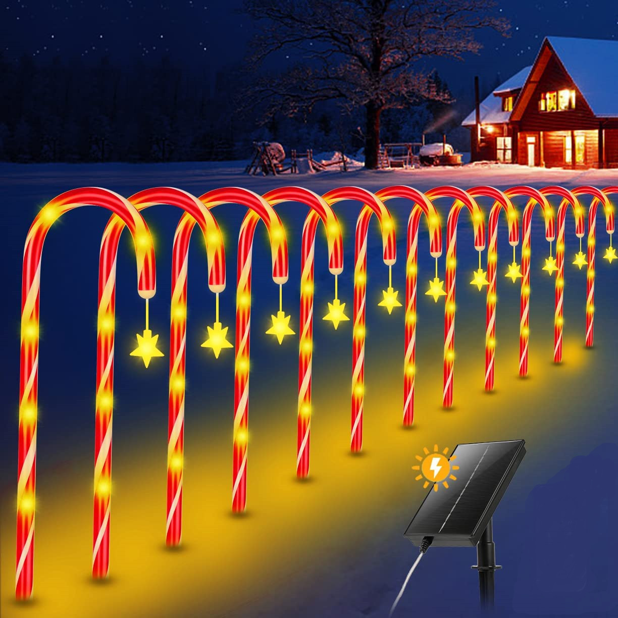 Holiday Time Mini Solar Christmas Stake Light