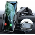 thumbnail image 1 of VICSEED Car Phone Mount, [Thick Case & Big Phones Friendly] Long Arm Suction Cup Phone Holder for Car Dashboard Windshield Air Vent Hands Free Clip Cell Phone Holder Compatible with All Mobile Phones, 1 of 6