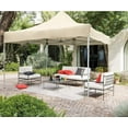 thumbnail image 1 of VICTAL 10' x 10' Pop-up Canopy with Straight Legs Wedding Party Tent Folding Gazebo Beach Canopy with Carry Bag, Beige, 1 of 7