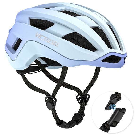 VICTGOAL Adult Bike Helmet for Men Women, Lightweight Adjustable Road Bicycle Helmet with Magnetic Buckle for Commuting and Cycling