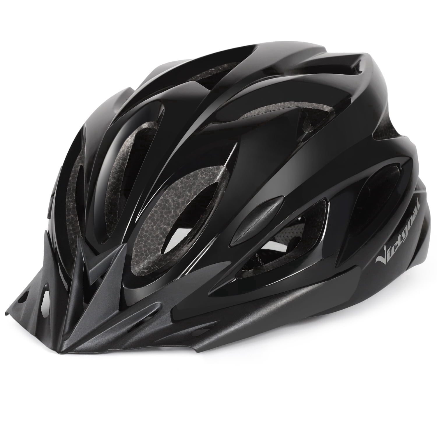 VICTGOAL Bike Helmet for Adults with LED Light & Visor Lightweight MTB Road Bicycle Helmets for Men Women Cycling Ebike Scooter