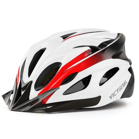 VICTGOAL Bike Helmet for Adults with LED Light & Visor Lightweight MTB Road Bicycle Helmets for Men Women Cycling Ebike Scooter