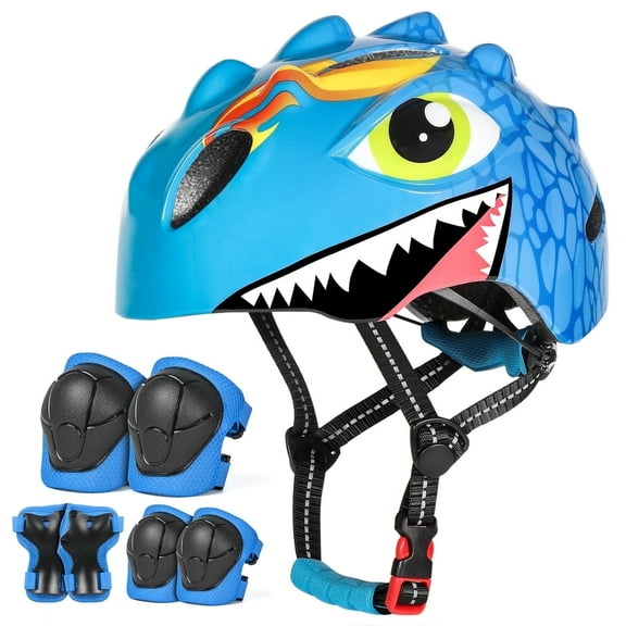 VICTGOAL Toddler Kids Bike Helmet Lightweight Children Dinosaur Bicycle Helmet for Boys and Girls Age 3-8 for Multi-Sport Scooter Cycling Skating