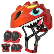 VICTGOAL Toddler Kids Bike Helmet Lightweight Children Dinosaur Bicycle Helmet for Boys and Girls Age 3-8 for Multi-Sport Scooter Cycling Skating