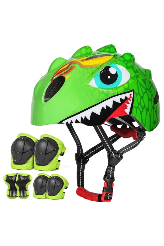 Toddler Kids Bike Helmet Lightweight Children Dinosaur Bicycle Helmet for Boys and Girls Age 3-8 for Multi-Sport Scooter Cycling Skating