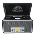 thumbnail image 1 of Victor 3-Speed Record Player Turntable with Built-In Stereo Speakers, Bluetooth, USB, Hinged Dust Cover, Graphite, 1 of 12