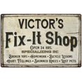 thumbnail image 1 of VICTOR'S Fix-It Shop Sign Grandpa Dad Wall Decor 8 x 12 High Gloss Metal 208120006087, 1 of 1