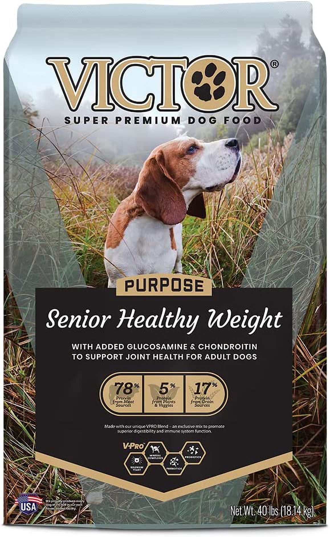 VICTOR Super Premium Dog Food Purpose Senior Healthy Weight