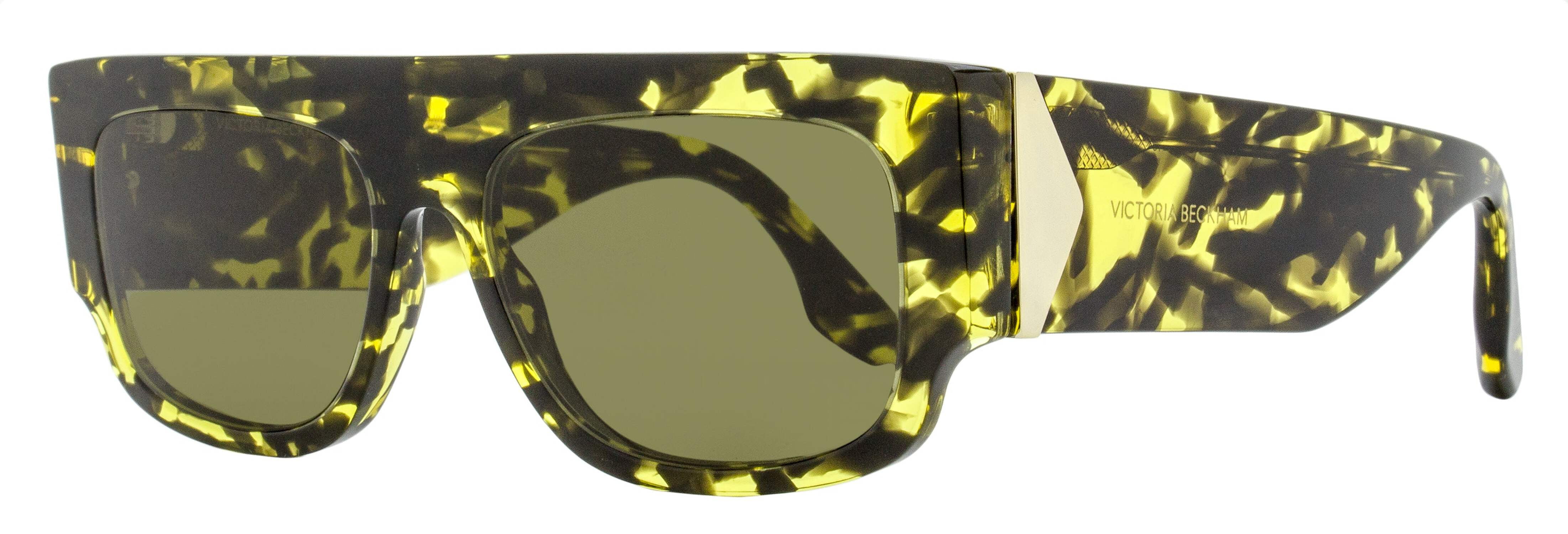 Victoria Beckham V Plaque Sunglasses VB666S 012 Yellow 