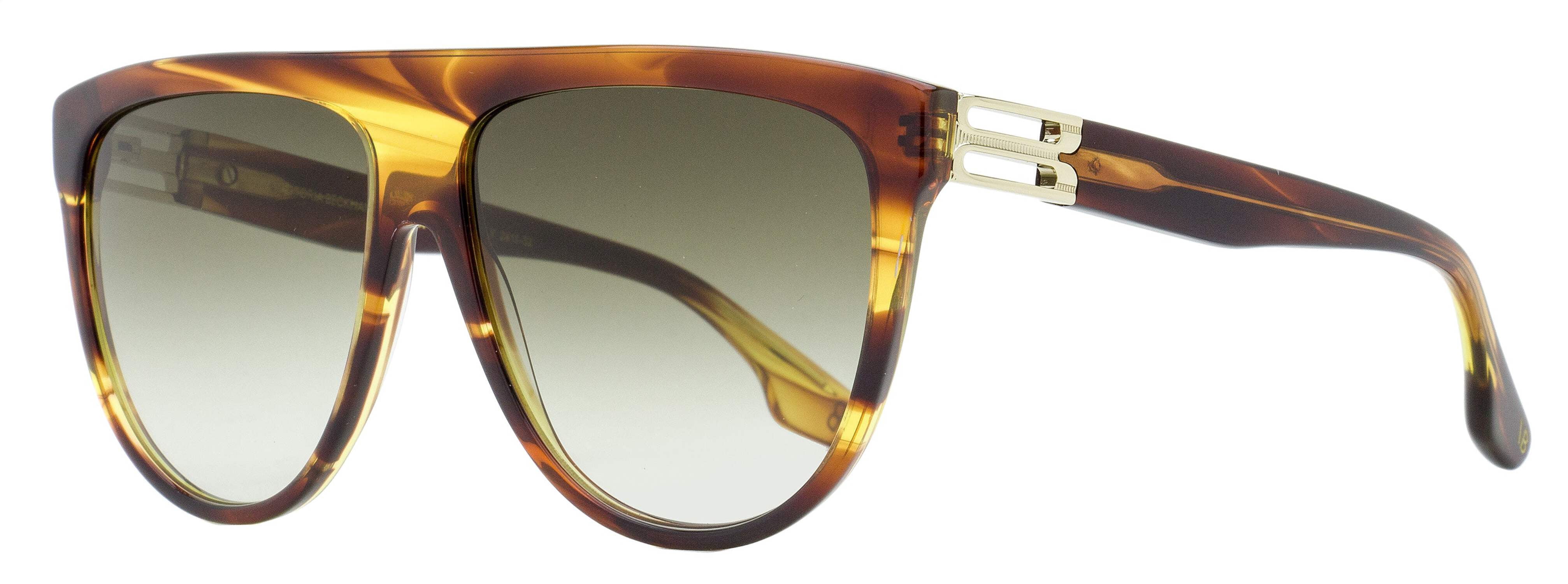 Victoria Beckham B-Hinge Pilot Sunglasses VB680S 230 Brown 