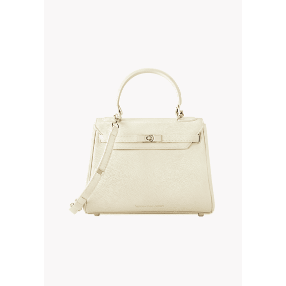VICTORIA HYDE LONDON Victoria Designer Handbags for Women Small Purses Crossbody Satchel Top Handle Bags, Icy Creamy
