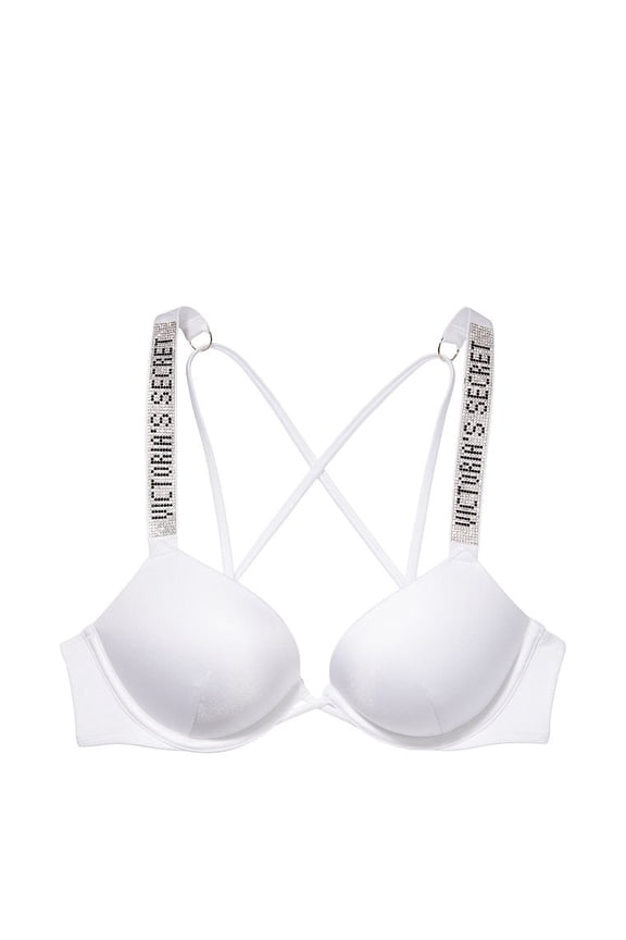 Shine Strap Bombshell Add-2-Cups Push-Up Bikini Top 32A