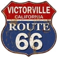 thumbnail image 1 of VICTORVILLE, CALIFORNIA Route 66 Shield Metal Sign Man Cave Garage 211110013047, 1 of 1