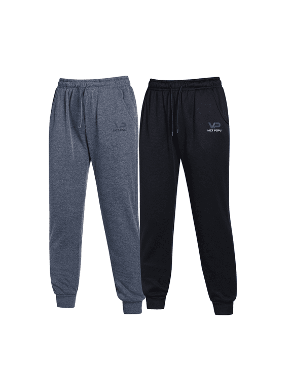 Solid Color Casual Jogger Set, Two-piece Casual/Walking Outfit, Simple and Comfortable Sports Pants, Men's and Women's Clothing,Black/Darkgray-XL