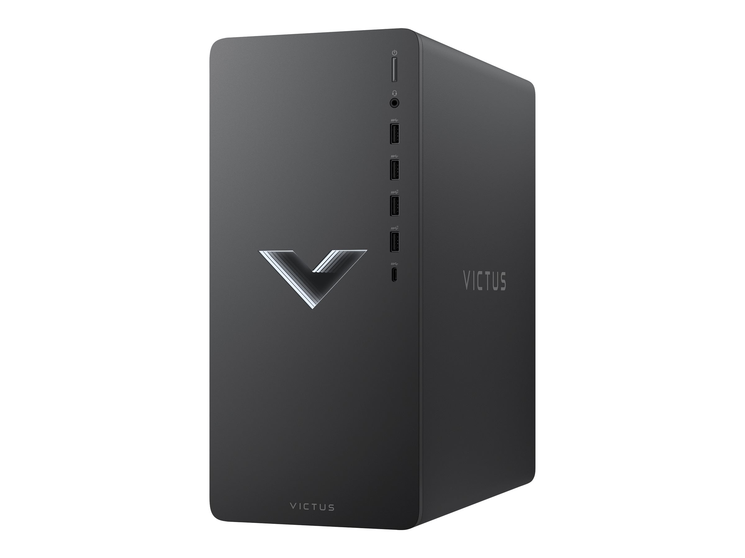 Victus 15L by HP TG02-0210 - Tower gaming - Core i3 12100F / up to 4.3 GHz - RAM 8 GB - SSD 512 GB - NVMe - Arc A380 - Gigabit Ethernet, Bluetooth 5.2, IEEE 802.11ax (Wi-Fi 6) - Win 11 Home - monitor: none - keyboard: US - mica silver metal, paint finish