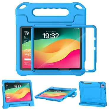 VICVOL Kids Case for iPad (A16) 11th Generation 11-inch 2025 & iPad 10th Generation 10.9 Inch 2022, Shockproof Case with Screen Protector & Pencil Holder for iPad 10th/11th Gen, Blue