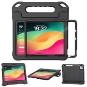 VICVOL Kids Case for iPad (A16) 11th Generation 11-inch 2025 & iPad 10th Generation 10.9 Inch 2022, Shockproof Case with Screen Protector & Pencil Holder for iPad 10th/11th Gen, Black