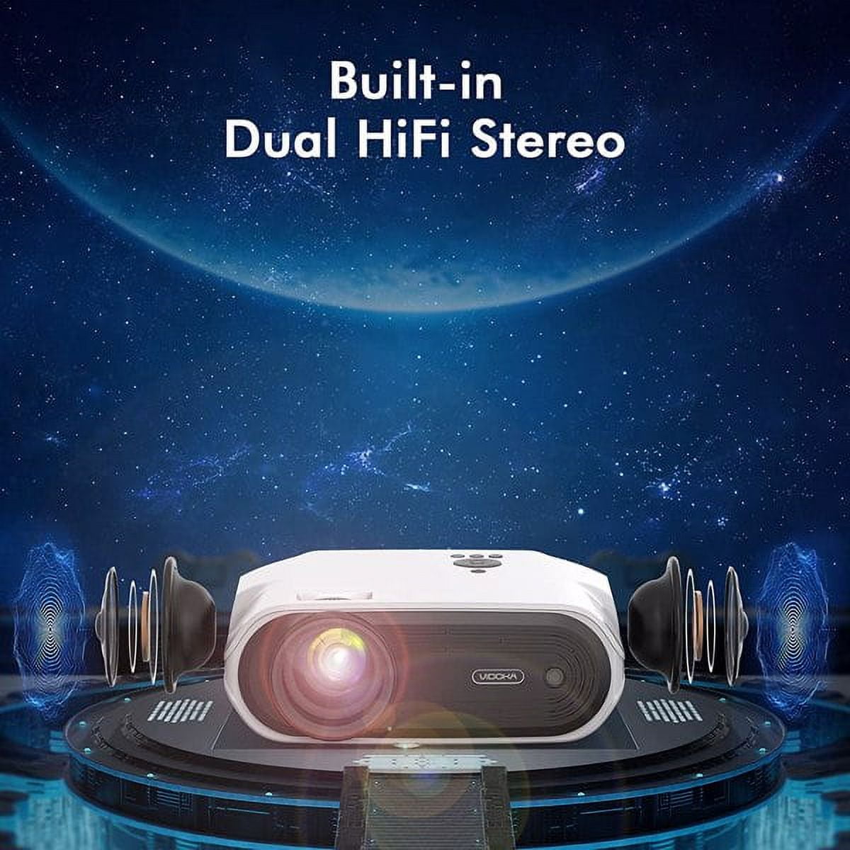 VIDOKA Projector with WiFi and Bluetooth, 8000L Full HD Projector
