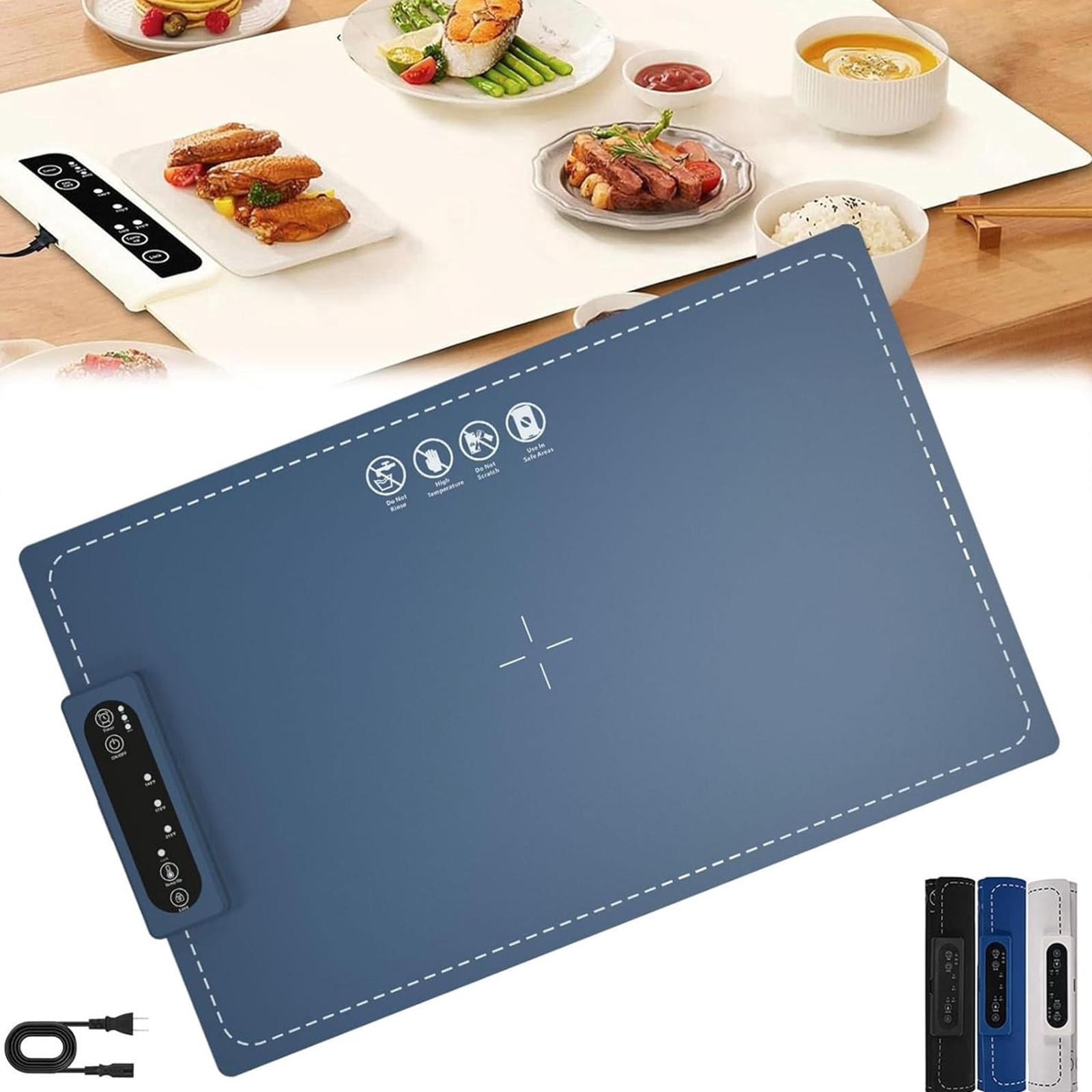 Electrical Cooking Mat VIDONIO Portable Electric Warming Mat for Food, 6-Level Temp & 5 Timer ...