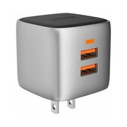 VIDVIE 2 USB Charger Block Dual USB Wall Charger Adapter Plug USB Brick Fast Charge Quick Charging Charger Block, Black -xlplm303
