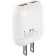شاحن VIDVIE ثنائي المنفذ وكابل Lightning لمزامنة البيانات متضمنان