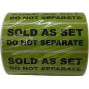 VIECAM 3 x 1 Green Sold as a Set Do Not Separate FBA Labels - Easy Peel Shipping Stickers, 1 Pack of 600