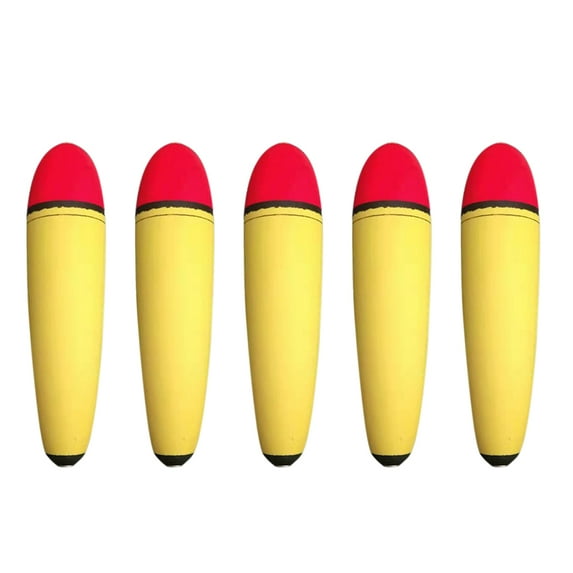 VIEGINE 5Pcs/set EVA Foam Slip Bobbers Fishing Floats and Bobbers Spring Oval Slip Floats for Fishing Catfish Bobbers Assortment