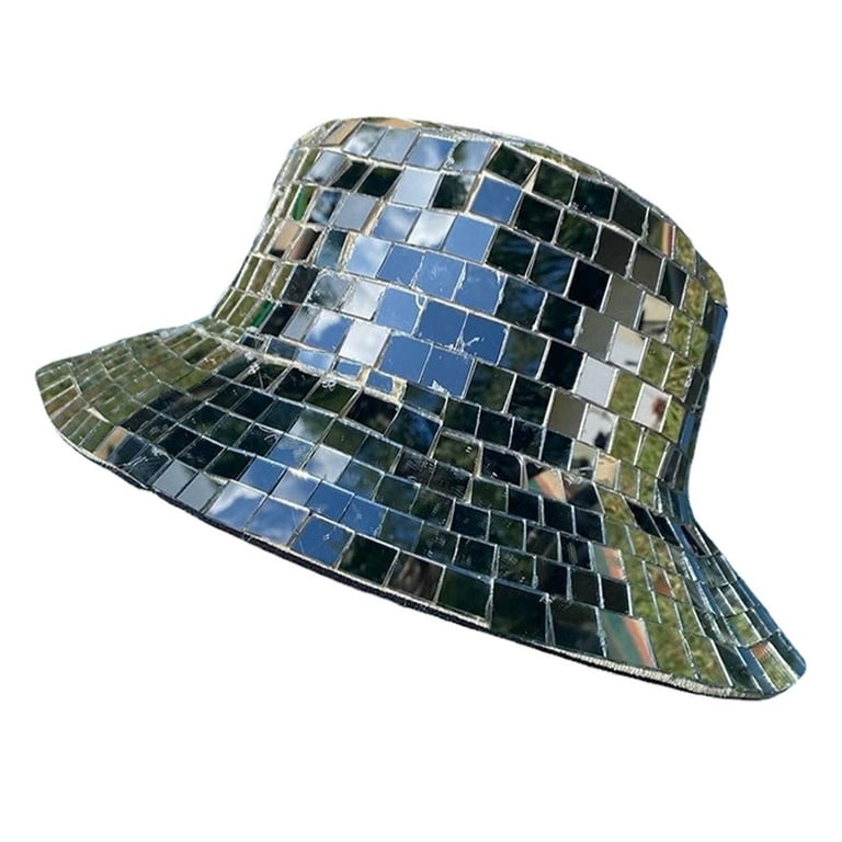 VIEGINE Glitter Mirror Disco Bucket Hat for Garden Party, DJ  display picture 1
