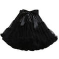 thumbnail image 1 of VIEGINE Women Elastic High Waist Ballet Sweet Puffy Tutu Skirt Satin Bowknot Mesh Tulle Fluffy Petticoat Dress Underskirt, 1 of 19