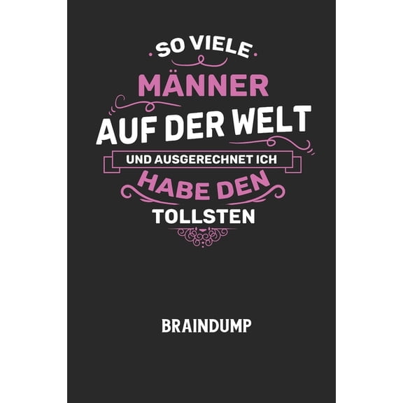 SO VIELE MNNER AUF DER WELT UND AUSGERECHNET ICH HABE DEN TOLLSTEN - Braindump: Arbeitsbuch, um Gedanken und Ideen niederzuschreiben - fr einen freien Kopf und neue Inspiration! (Paperback)
